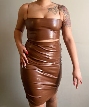 Mocha Leather Set