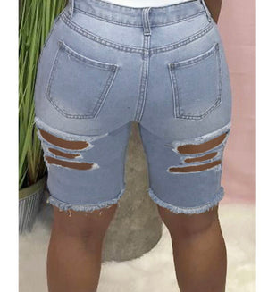 Rivet Distressed Shorts